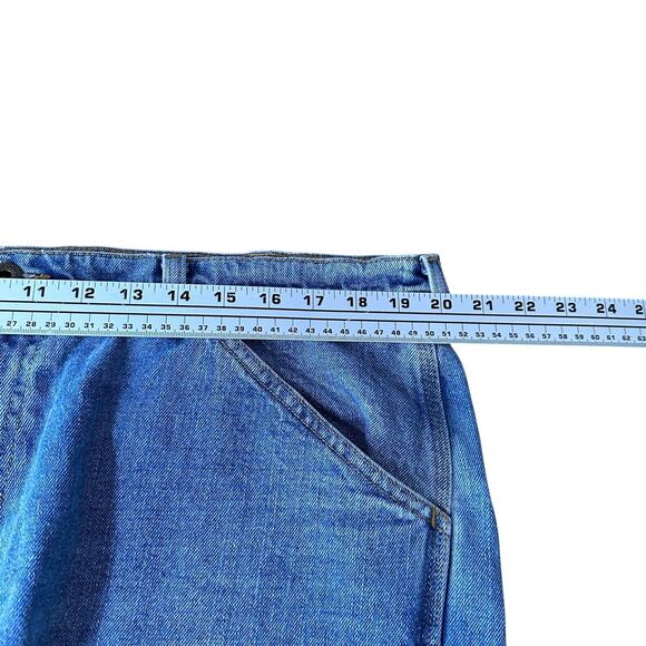 Vintage Polo Jeans Ralph Lauren Carpenter Shorts Men’s 38 Blue Denim Y2K Jorts - Picture 7 of 9